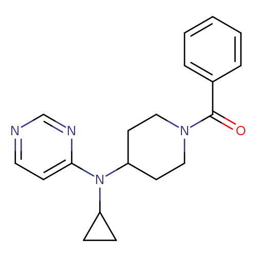 N-(1-benzoylpiperidin-4-yl)-N-cyclopropylpyrimidin-4-amine