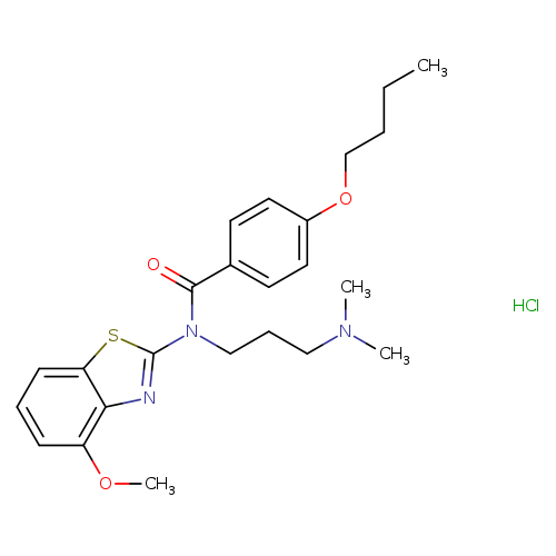 4-butoxy-N-[3-(dimethylamino)propyl]-N-(4-methoxy-1,3-benzothiazol-2-yl)benzamide hydrochloride