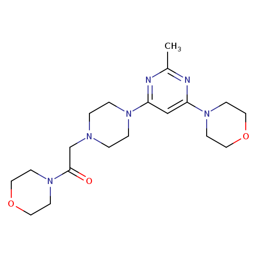 2-{4-[2-methyl-6-(morpholin-4-yl)pyrimidin-4-yl]piperazin-1-yl}-1-(morpholin-4-yl)ethan-1-one