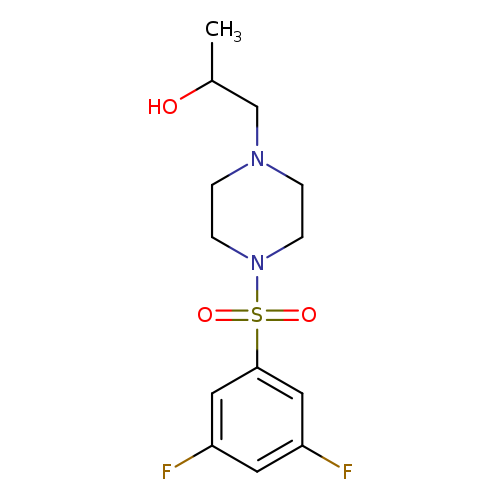 1-[4-(3,5-difluorobenzenesulfonyl)piperazin-1-yl]propan-2-ol