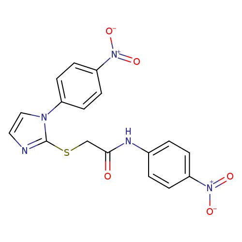 N-(4-nitrophenyl)-2-{[1-(4-nitrophenyl)-1H-imidazol-2-yl]sulfanyl}acetamide