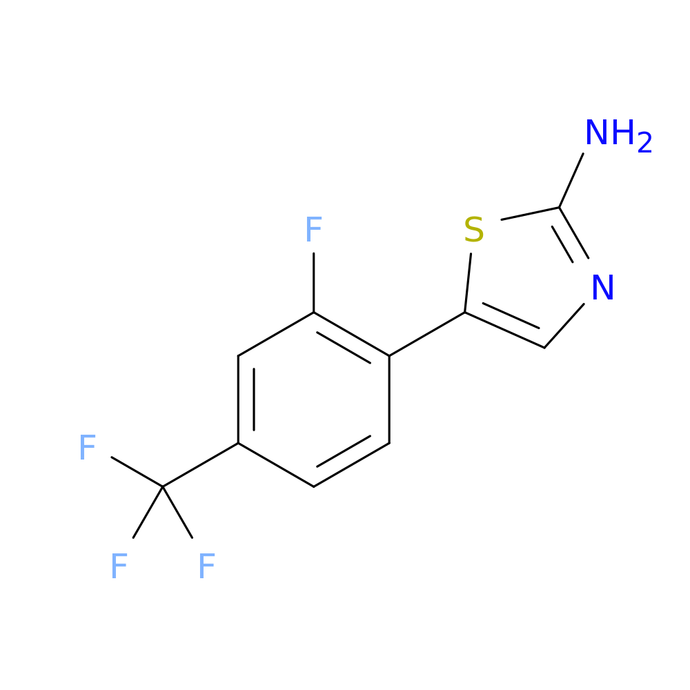5-(2-Fluoro-4-(trifluoromethyl)phenyl)thiazol-2-amine