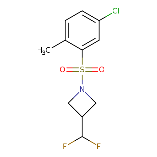 1-(5-chloro-2-methylbenzenesulfonyl)-3-(difluoromethyl)azetidine