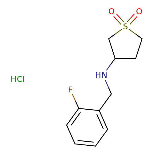 3-{[(2-fluorophenyl)methyl]amino}-1lambda6-thiolane-1,1-dione hydrochloride