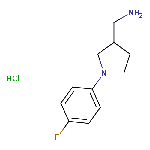 {[1-(4-fluorophenyl)-3-pyrrolidinyl]methyl}amine hydrochloride