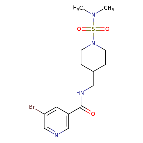 5-bromo-N-{[1-(dimethylsulfamoyl)piperidin-4-yl]methyl}pyridine-3-carboxamide