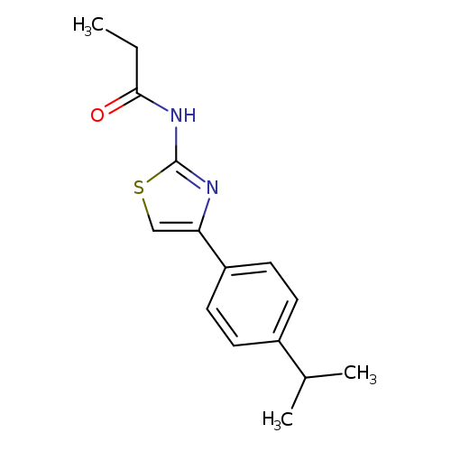 N-{4-[4-(propan-2-yl)phenyl]-1,3-thiazol-2-yl}propanamide