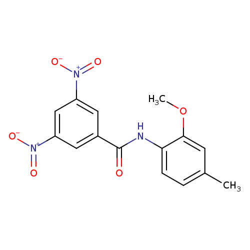 3,5-bisnitro-N-(2-methoxy-4-methylphenyl)benzamide