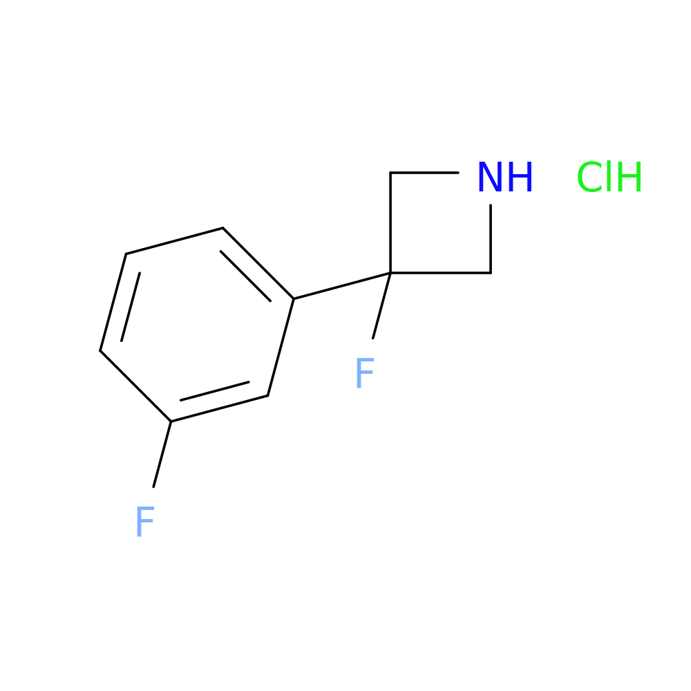 3-fluoro-3-(3-fluorophenyl)azetidine hydrochloride