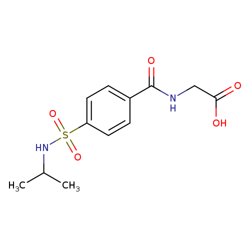 2-({4-[(propan-2-yl)sulfamoyl]phenyl}formamido)acetic acid