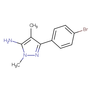 3-(4-bromophenyl)-1,4-dimethyl-1H-pyrazol-5-amine
