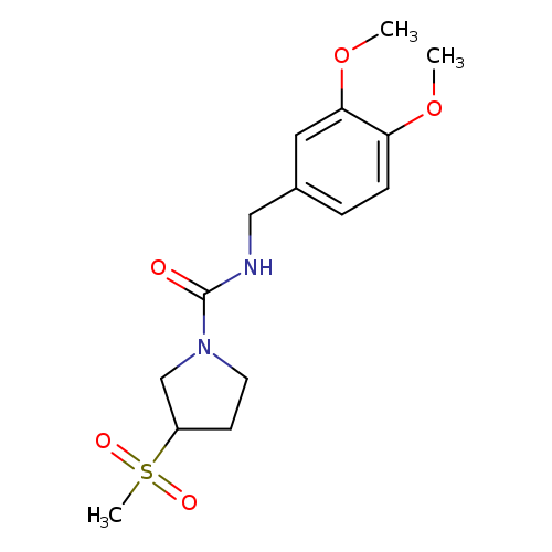 N-[(3,4-dimethoxyphenyl)methyl]-3-methanesulfonylpyrrolidine-1-carboxamide