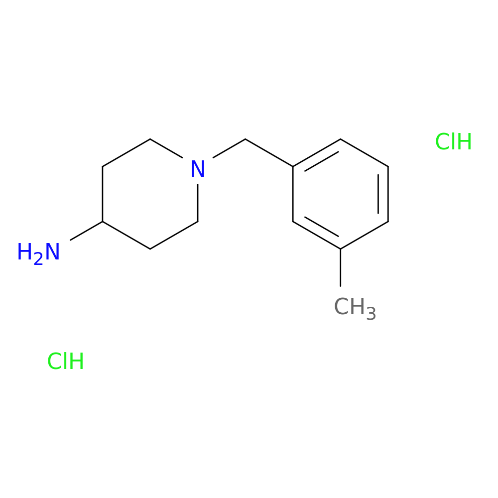 1-[(3-methylphenyl)methyl]piperidin-4-amine dihydrochloride
