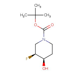 1-Piperidinecarboxylic acid, 3-fluoro-4-hydroxy-, 1,1-dimethylethyl ester, (3S,4R)-