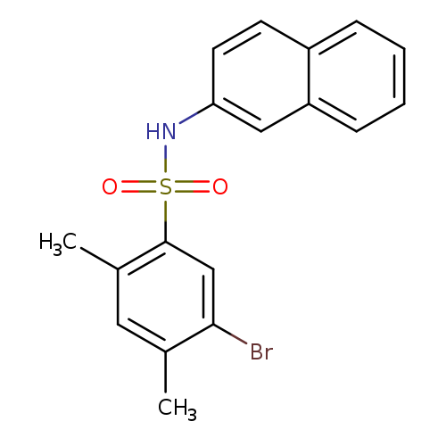 5-bromo-2,4-dimethyl-N-(naphthalen-2-yl)benzene-1-sulfonamide