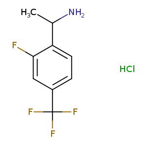 1-[2-Fluoro-4-(trifluoromethyl)phenyl]ethan-1-amine hydrochloride