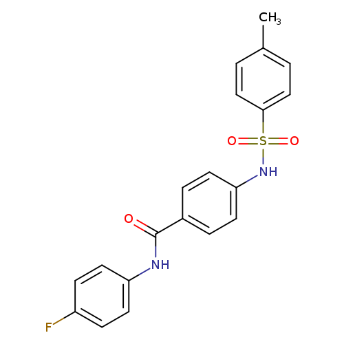 N-(4-fluorophenyl)-4-(4-methylbenzenesulfonamido)benzamide