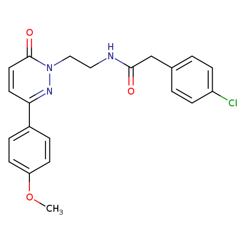 2-(4-chlorophenyl)-N-{2-[3-(4-methoxyphenyl)-6-oxo-1,6-dihydropyridazin-1-yl]ethyl}acetamide