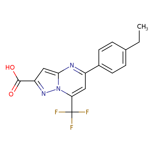 5-(4-ethylphenyl)-7-(trifluoromethyl)pyrazolo[1,5-a]pyrimidine-2-carboxylic acid