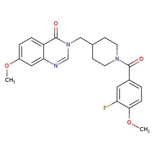3-{[1-(3-fluoro-4-methoxybenzoyl)piperidin-4-yl]methyl}-7-methoxy-3,4-dihydroquinazolin-4-one
