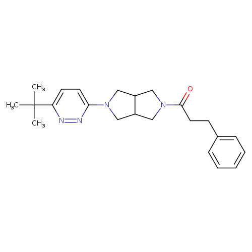 1-[5-(6-tert-butylpyridazin-3-yl)-octahydropyrrolo[3,4-c]pyrrol-2-yl]-3-phenylpropan-1-one