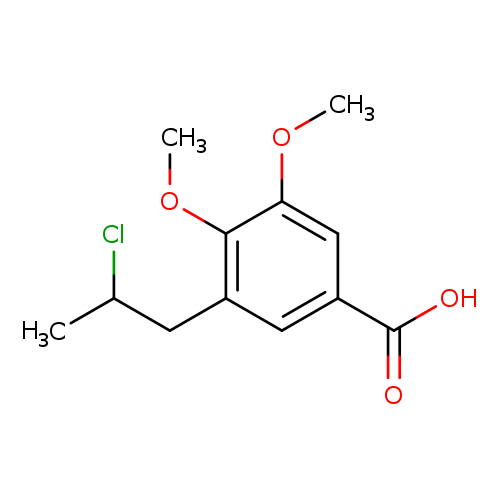 3-(2-chloropropyl)-4,5-dimethoxybenzoic acid