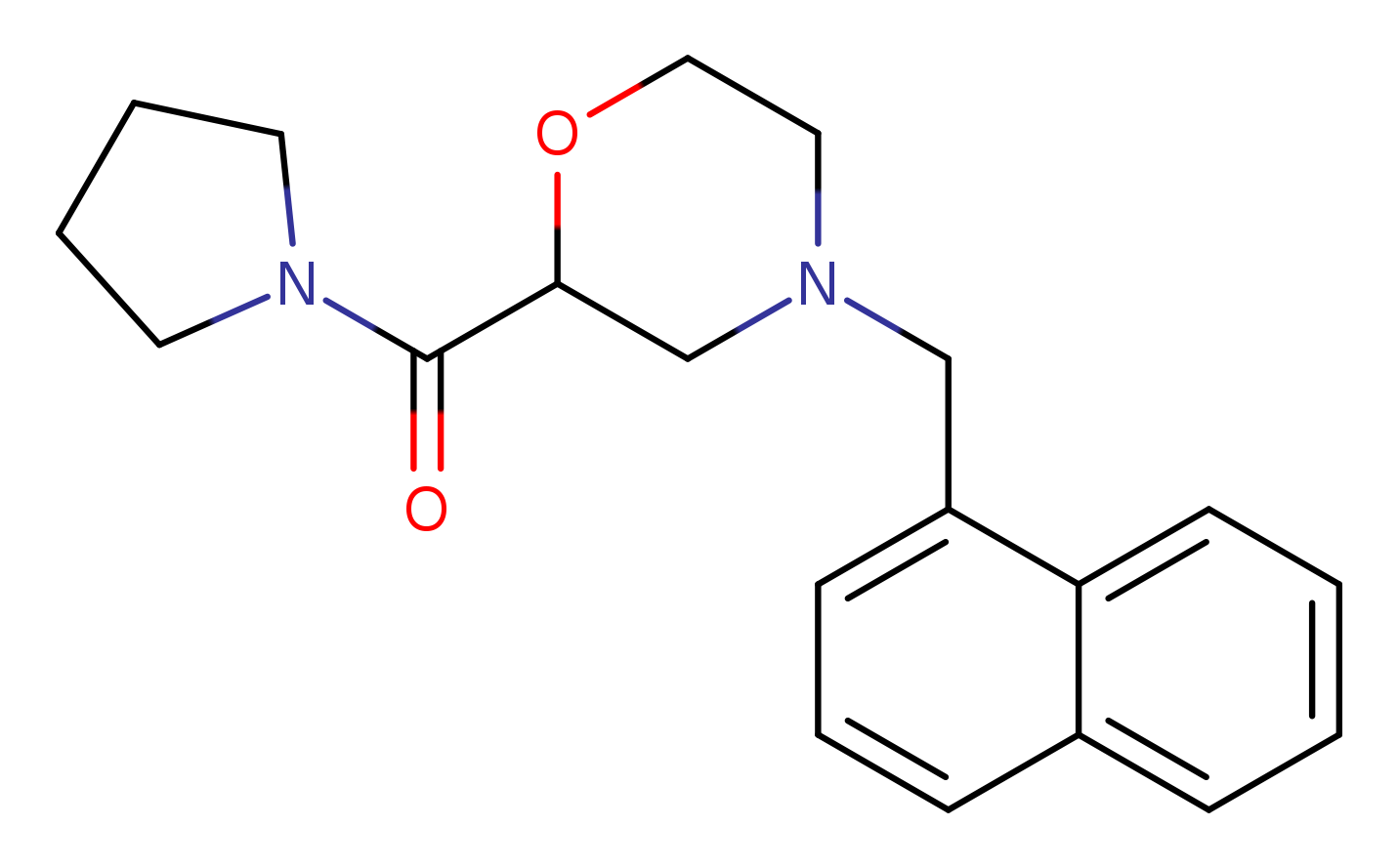 4-[(naphthalen-1-yl)methyl]-2-(pyrrolidine-1-carbonyl)morpholine