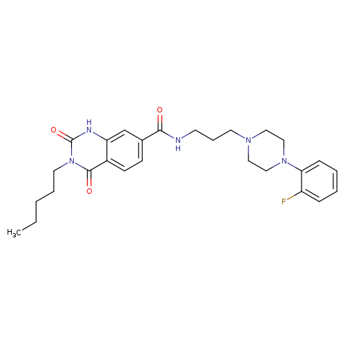 N-{3-[4-(2-fluorophenyl)piperazin-1-yl]propyl}-2,4-dioxo-3-pentyl-1,2,3,4-tetrahydroquinazoline-7-carboxamide