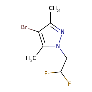 4-Bromo-1-(2,2-difluoroethyl)-3,5-dimethyl-1h-pyrazole