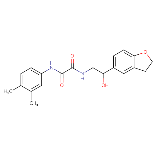 N-[2-(2,3-dihydro-1-benzofuran-5-yl)-2-hydroxyethyl]-N'-(3,4-dimethylphenyl)ethanediamide