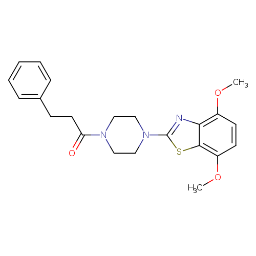 1-[4-(4,7-dimethoxy-1,3-benzothiazol-2-yl)piperazin-1-yl]-3-phenylpropan-1-one