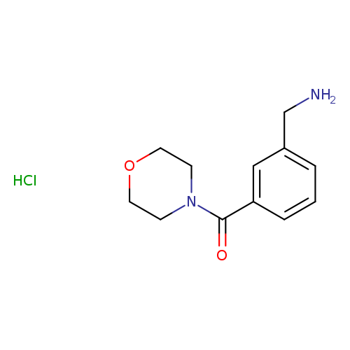[3-(morpholine-4-carbonyl)phenyl]methanamine hydrochloride