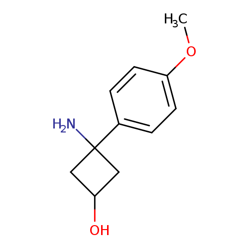 3-Amino-3-(4-methoxyphenyl)cyclobutan-1-ol
