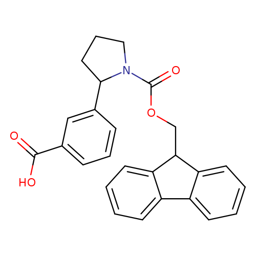 3-(1-{[(9H-fluoren-9-yl)methoxy]carbonyl}pyrrolidin-2-yl)benzoic acid