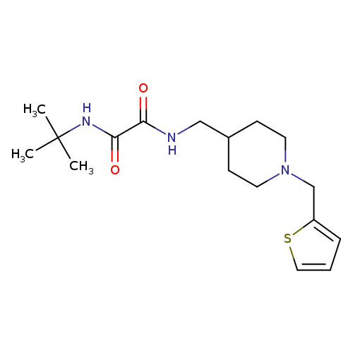 N-tert-butyl-N'-({1-[(thiophen-2-yl)methyl]piperidin-4-yl}methyl)ethanediamide