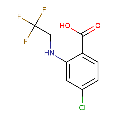 4-chloro-2-[(2,2,2-trifluoroethyl)amino]benzoic acid