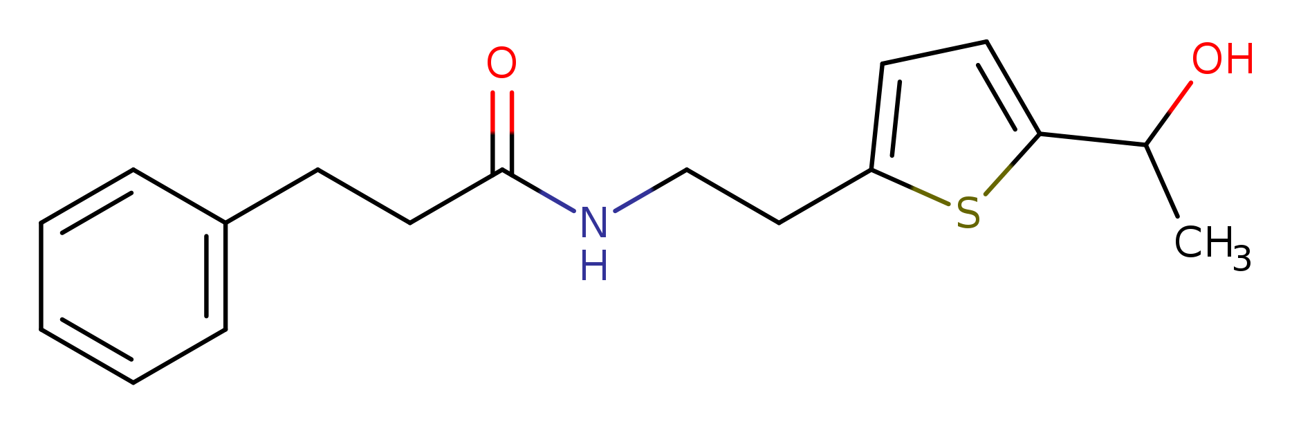 N-{2-[5-(1-hydroxyethyl)thiophen-2-yl]ethyl}-3-phenylpropanamide