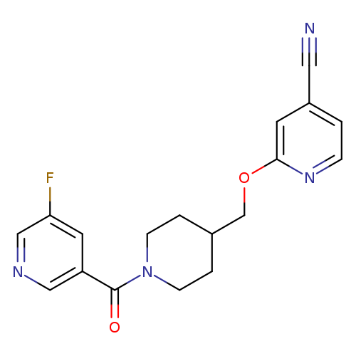 2-{[1-(5-fluoropyridine-3-carbonyl)piperidin-4-yl]methoxy}pyridine-4-carbonitrile