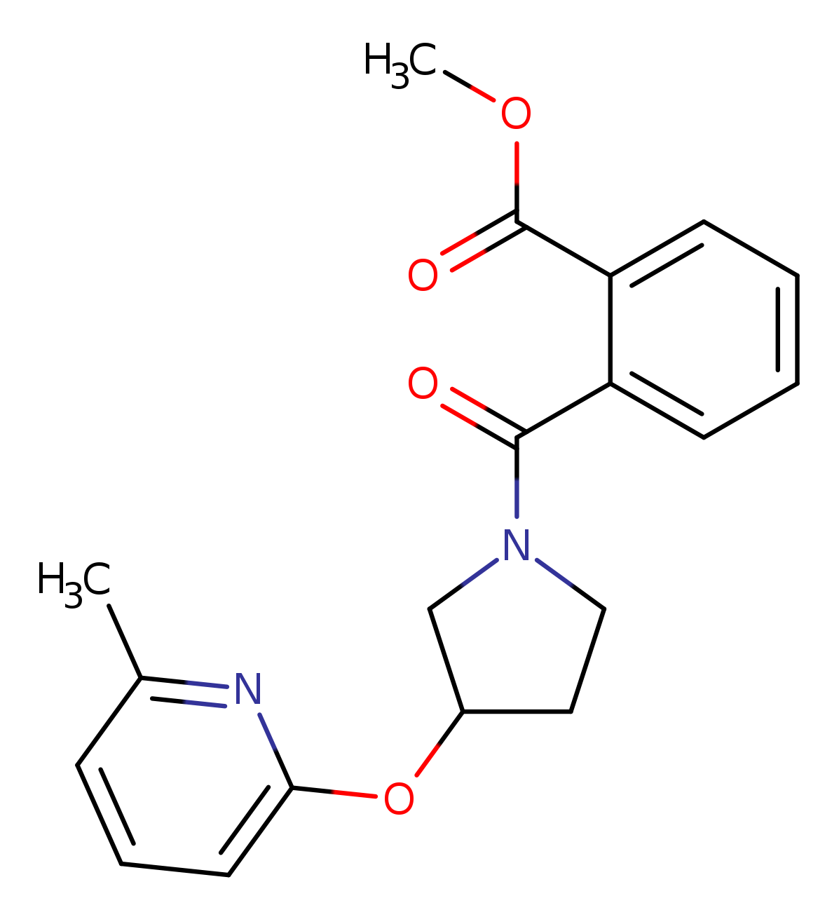 methyl 2-{3-[(6-methylpyridin-2-yl)oxy]pyrrolidine-1-carbonyl}benzoate