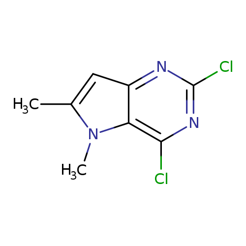 5H-Pyrrolo[3,2-d]pyrimidine, 2,4-dichloro-5,6-dimethyl-