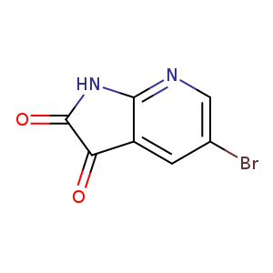 1H-Pyrrolo[2,3-b]pyridine-2,3-dione, 5-bromo-