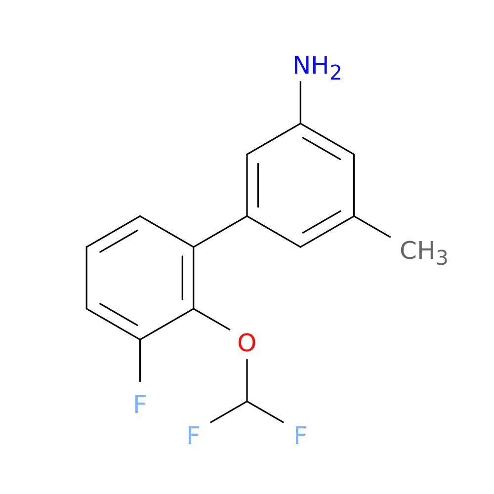 2'-(difluoromethoxy)-3'-fluoro-5-methyl-[1,1'-biphenyl]-3-amine