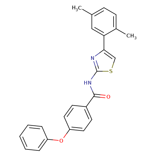 N-[4-(2,5-dimethylphenyl)-1,3-thiazol-2-yl]-4-phenoxybenzamide
