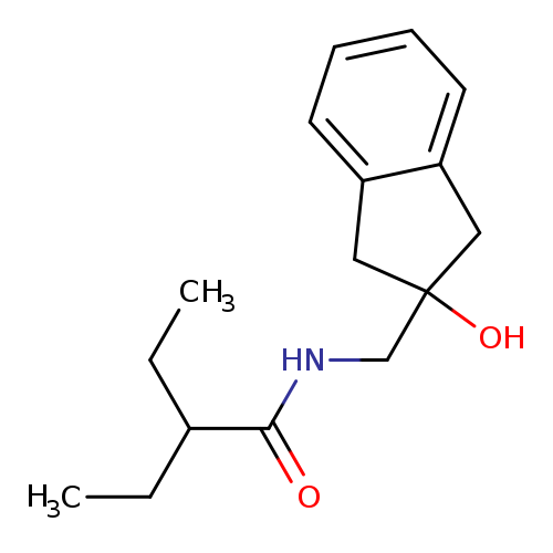 2-ethyl-N-[(2-hydroxy-2,3-dihydro-1H-inden-2-yl)methyl]butanamide