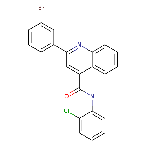 2-(3-bromophenyl)-N-(2-chlorophenyl)-4-quinolinecarboxamide