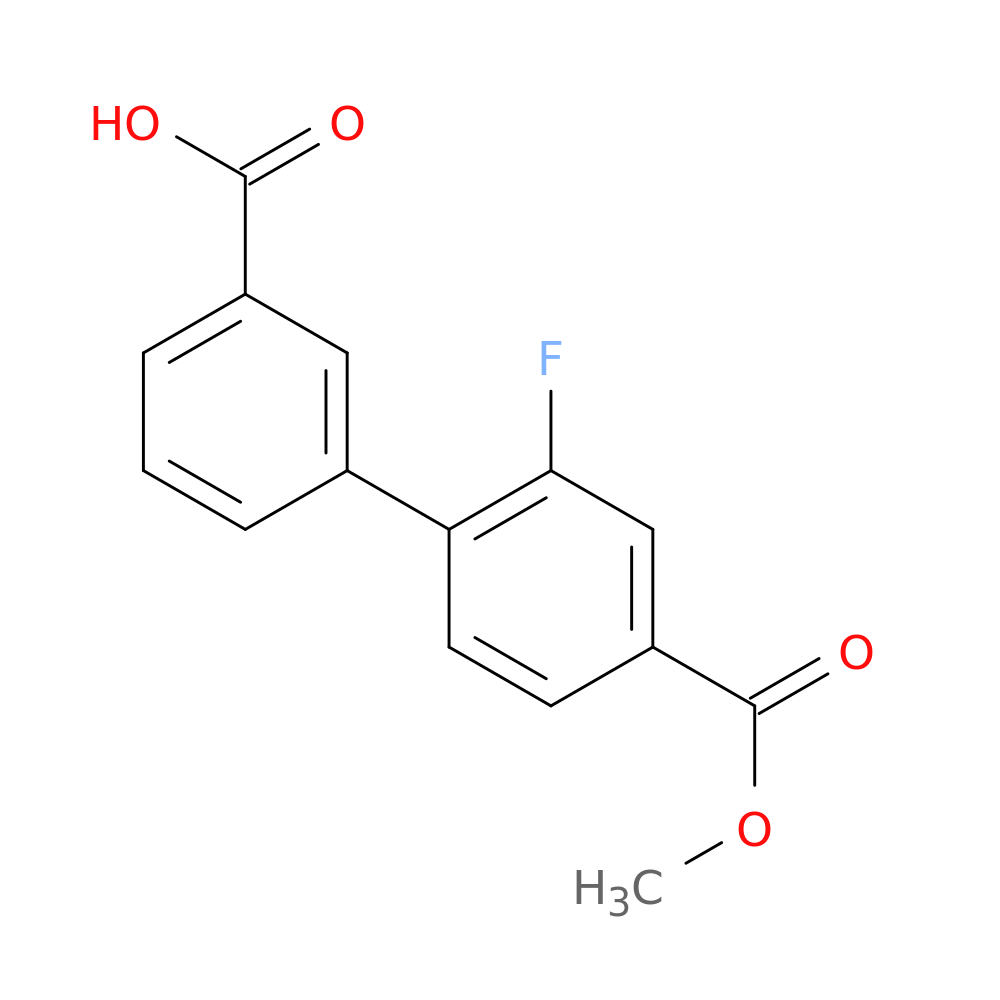 3-(2-Fluoro-4-methoxycarbonylphenyl)benzoic acid