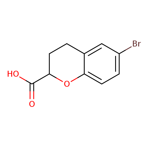 2H-1-Benzopyran-2-carboxylicacid, 6-bromo-3,4-dihydro-