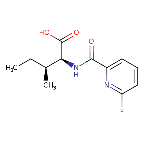 (2S,3S)-2-[(6-fluoropyridin-2-yl)formamido]-3-methylpentanoic acid