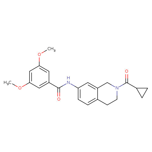 N-(2-cyclopropanecarbonyl-1,2,3,4-tetrahydroisoquinolin-7-yl)-3,5-dimethoxybenzamide