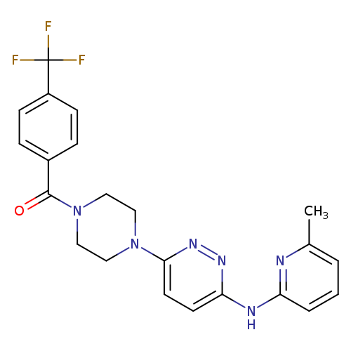 N-(6-methylpyridin-2-yl)-6-{4-[4-(trifluoromethyl)benzoyl]piperazin-1-yl}pyridazin-3-amine